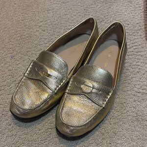 Veronica Beard Gold Loafers for Women